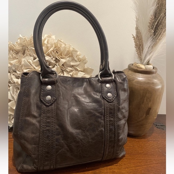 Frye Melissa Shoulder Bag Slate $398 - Picture 3 of 15
